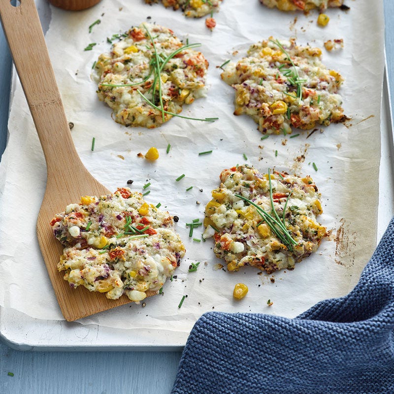 Hüttenkäse-Küchlein mit Kräutern