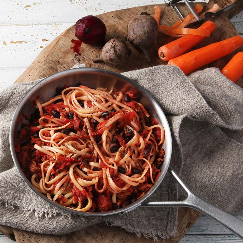 ViktVäktarna - Pasta med köttfärs- och rotfruktssås