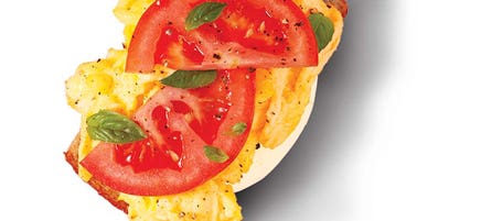 Sandwich aux oeufs brouillés