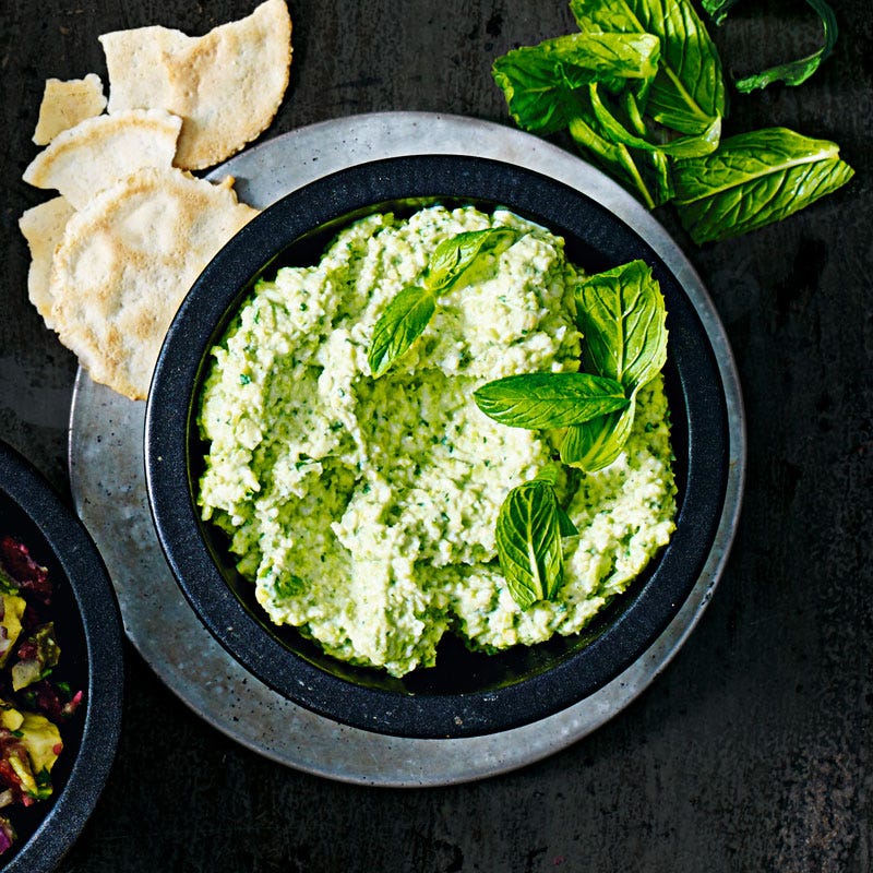 Erbsen-Minze-Dip