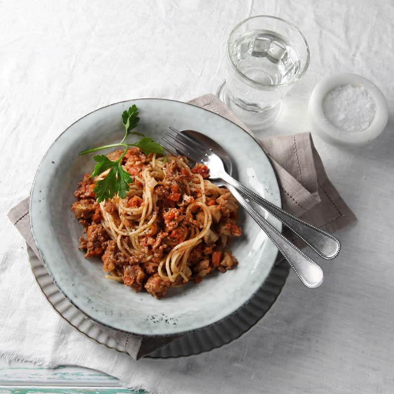 ViktVäktarna - Spaghetti med färs- och linsbolognese