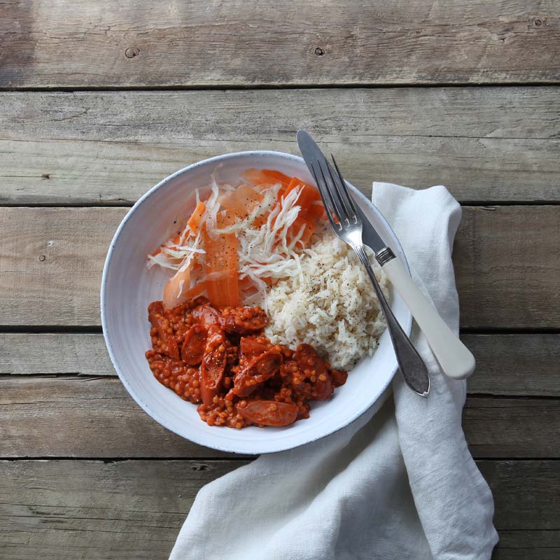 Korv stroganoff med linser - ViktVäktarna