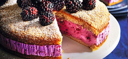 Brombeermoussetorte