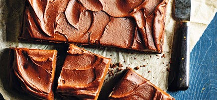 Kuchen mit Süßkartoffelguss
