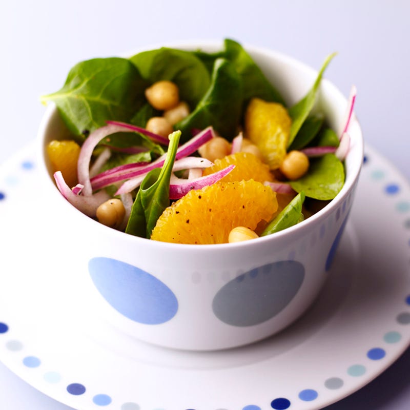 Kikkererwtensalade met sinaasappel