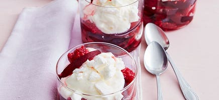 Plum Eton mess