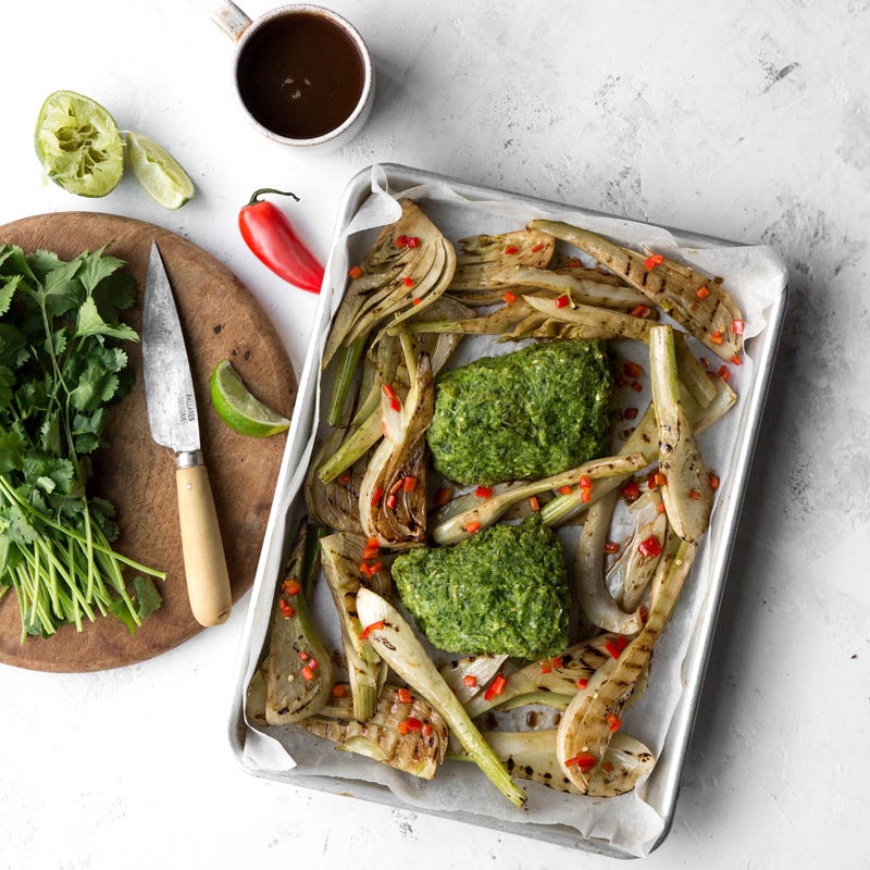 Photo of Baked Thai cod with grilled fennel by WW