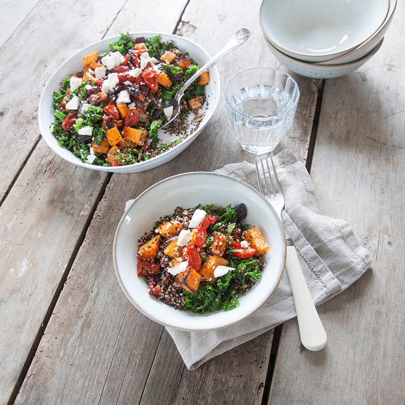 ViktVäktarna - Varm quinoasallad med sötpotatis och grönkål
