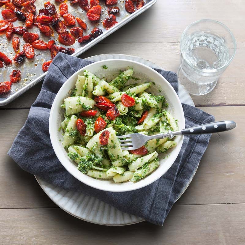 ViktVäktarna - Pasta med grönkåls- och mandelpesto