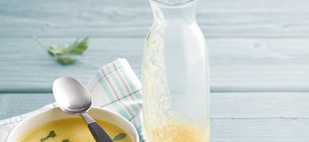 Aardappel-wortelsoep met gember