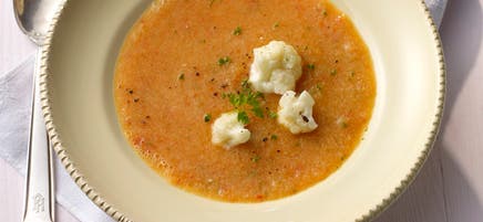 Potage indien au chou-fleur
