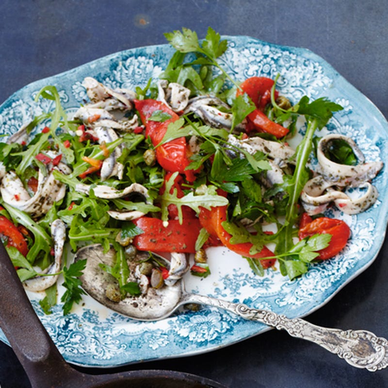 Paprika-sardinesalade