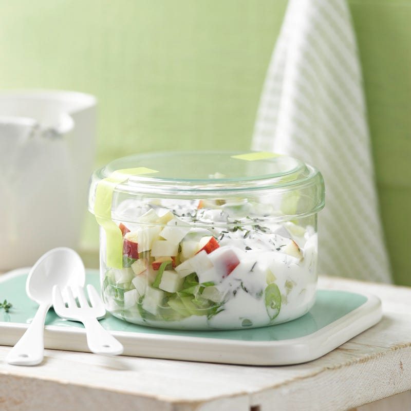 Appel-koolrabisalade met tijmdressing