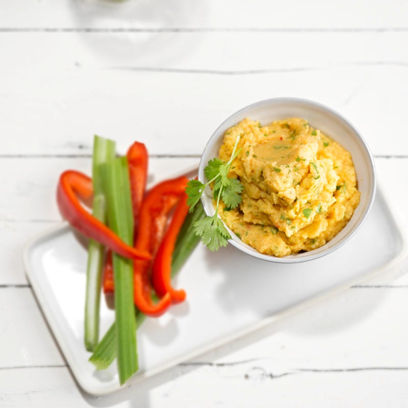 Kikkererwtencrème met koriander