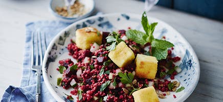 Tabouleh met rode biet en feta