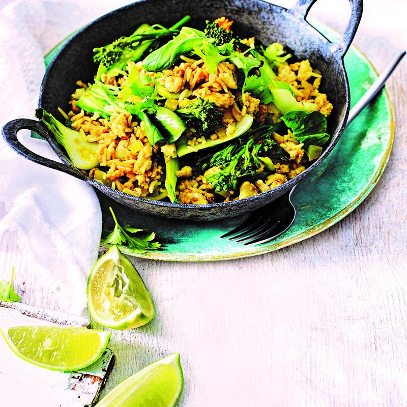 Photo of Turmeric spiced rice with chicken & greens by WW