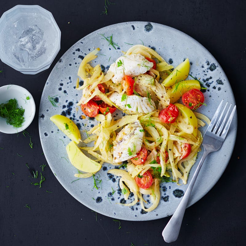 Zanderfilet auf Limettenfenchel