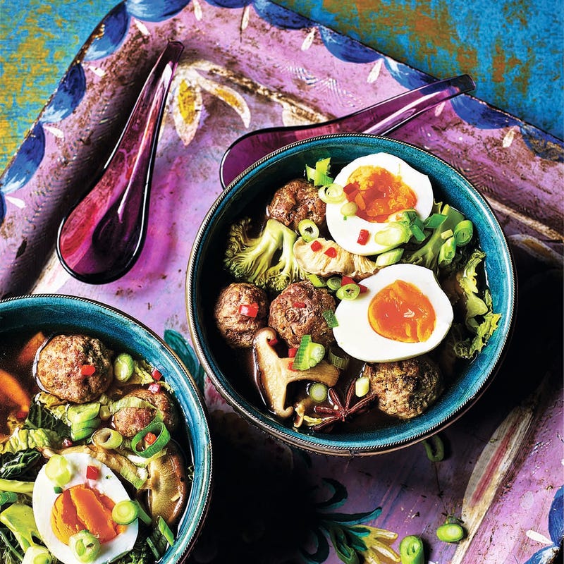 Photo of Asian spiced broth with pork balls & cabbage by WW