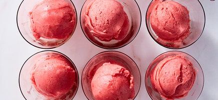 Fresh Strawberry Sherbet