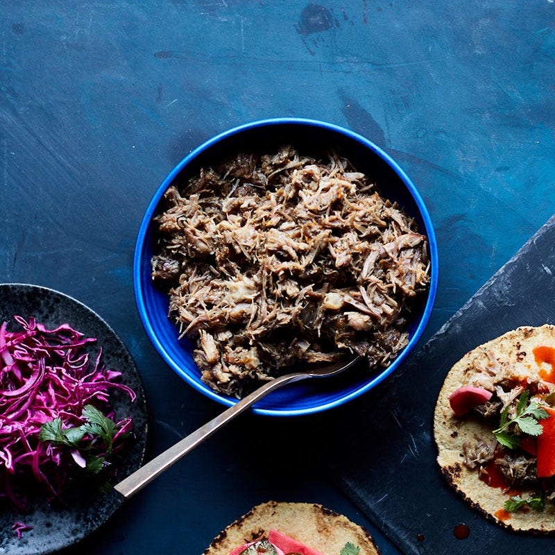 Pulled pork with cumin and orange