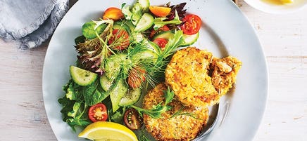 Family salmon fish cakes