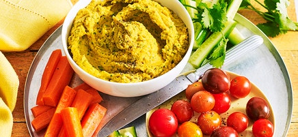 Pumpkin yoghurt hummus