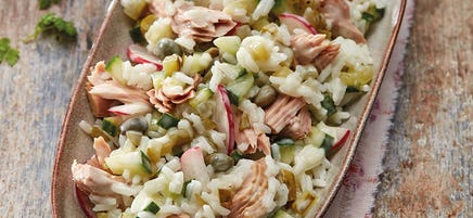 Thunfisch-Reis-Salat mit Radieschen