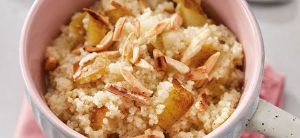Couscous sucré poire-amandes-vanille