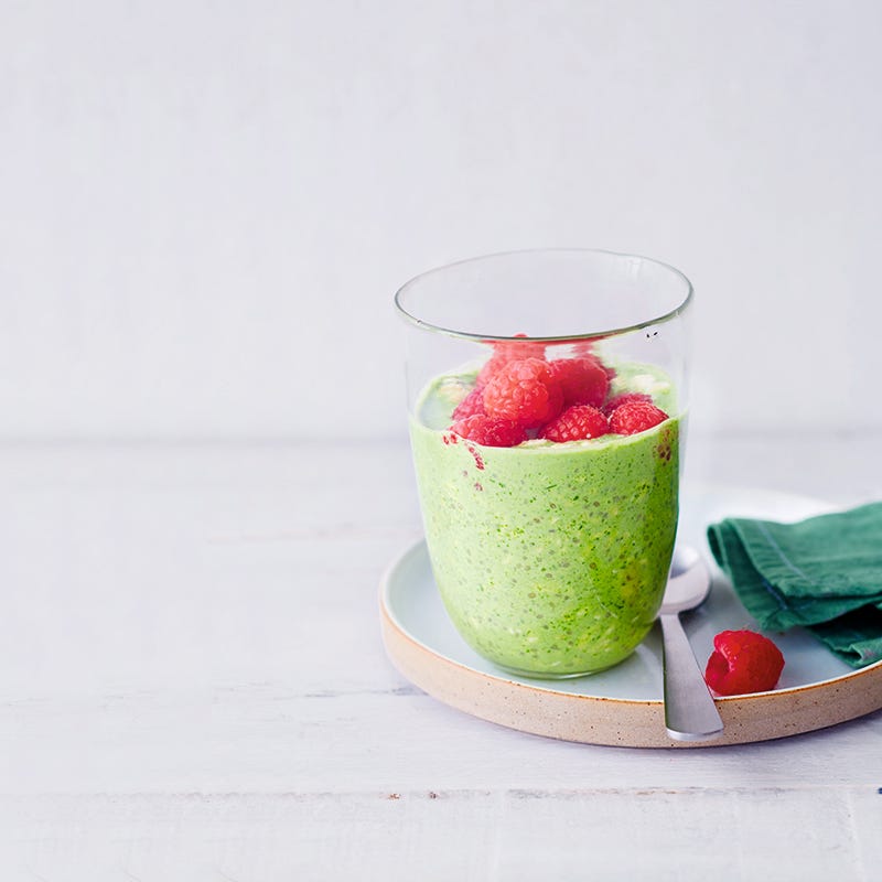 Photo de Avoine aux framboises et épinards prise par WW