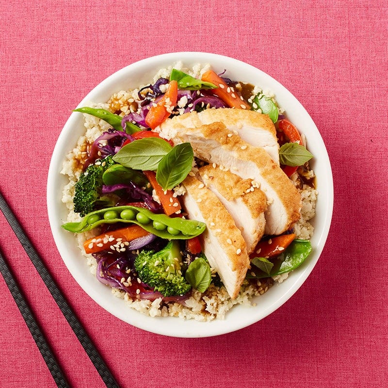 Chicken and hoisin vegie stir fry