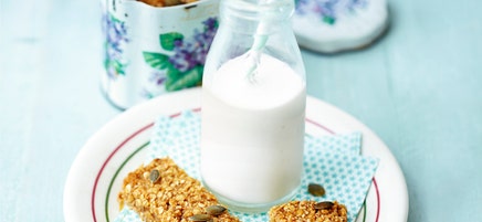 Bananenriegel mit Kürbiskernen