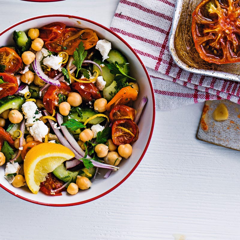 Photo of Roasted tomatoes with feta & chickpeas by WW