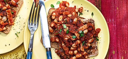 Homemade beans on toast