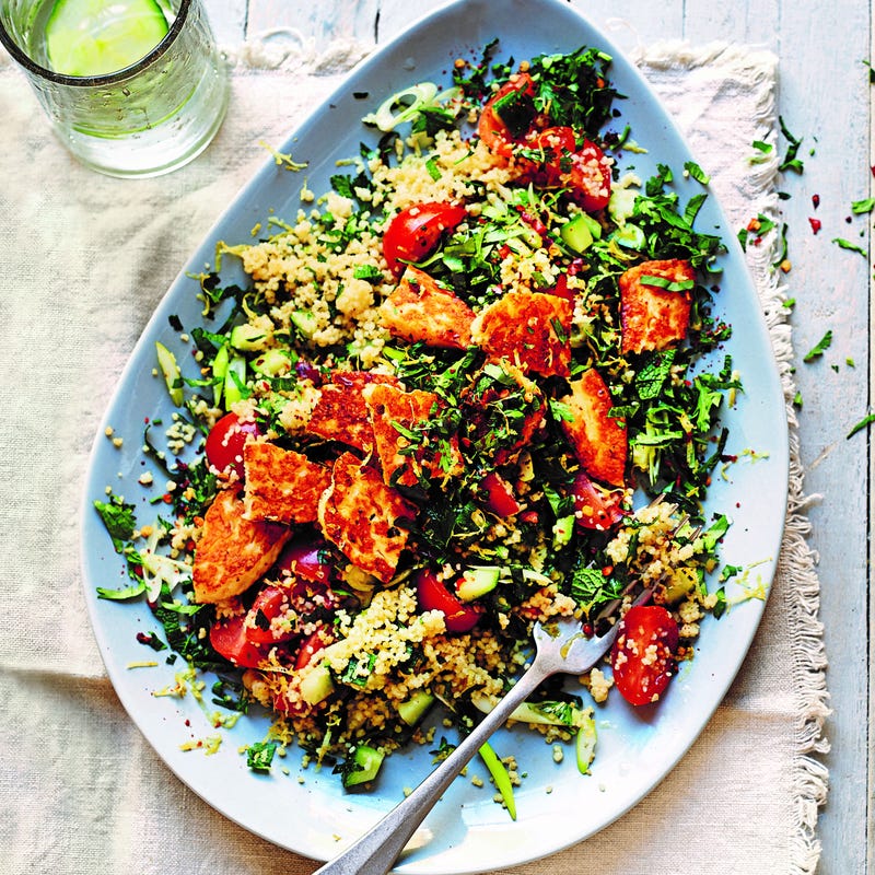 Photo of Three-herb tabbouleh with halloumi by WW