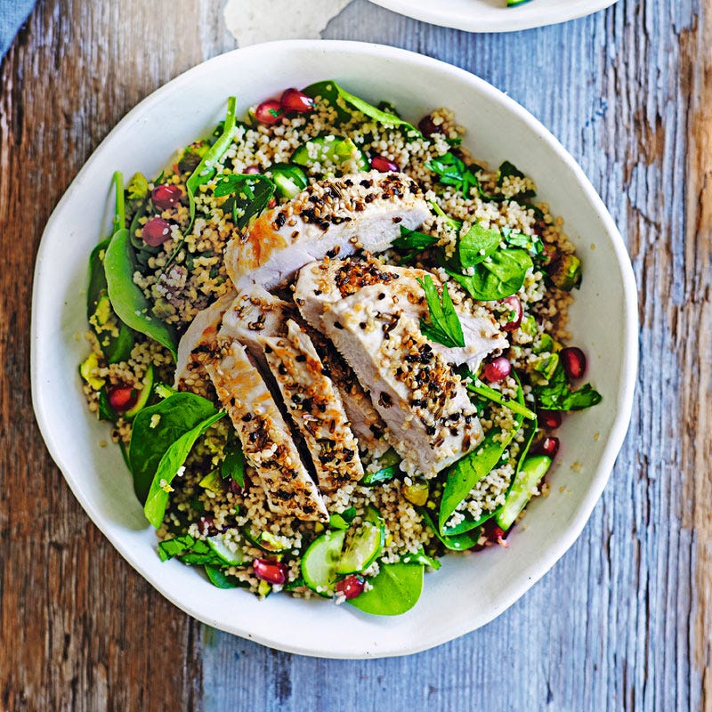 Couscous-Salat mit Granatapfel