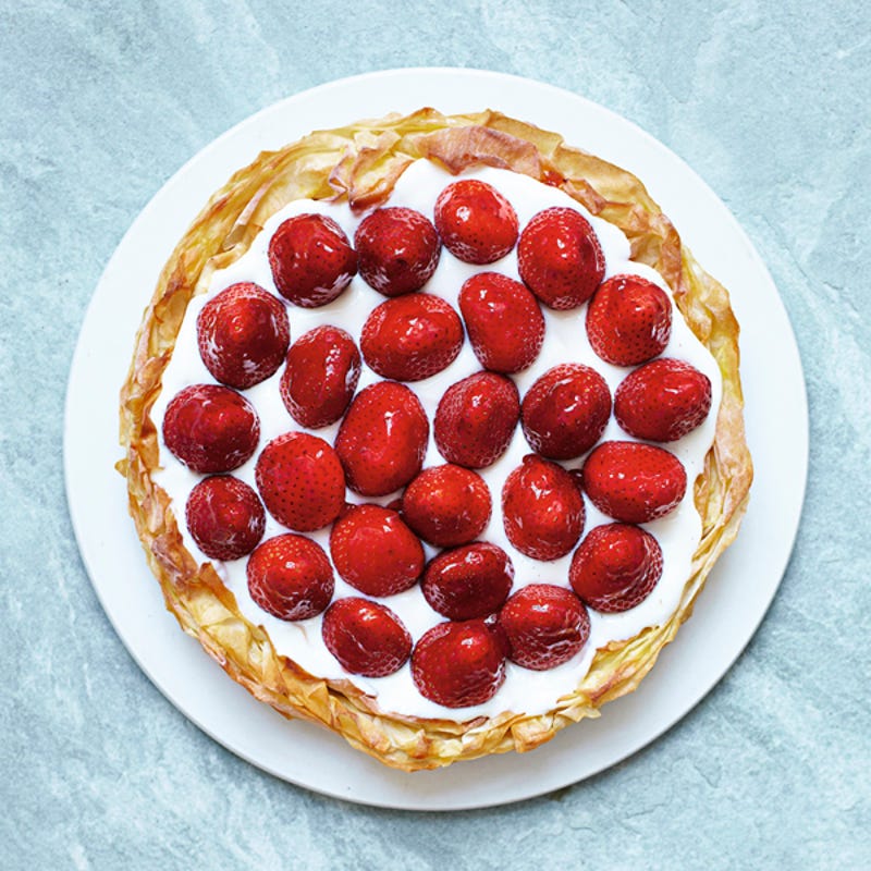 Photo de/du Tarte aux fraises et fromage frais par WW