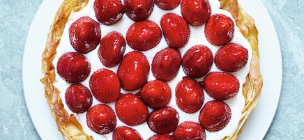 Tarte aux fraises et fromage frais
