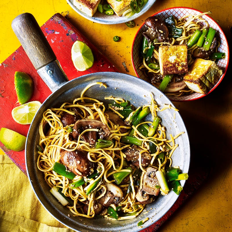 Photo of Tofu & mushroom stir-fry with sesame noodles by WW