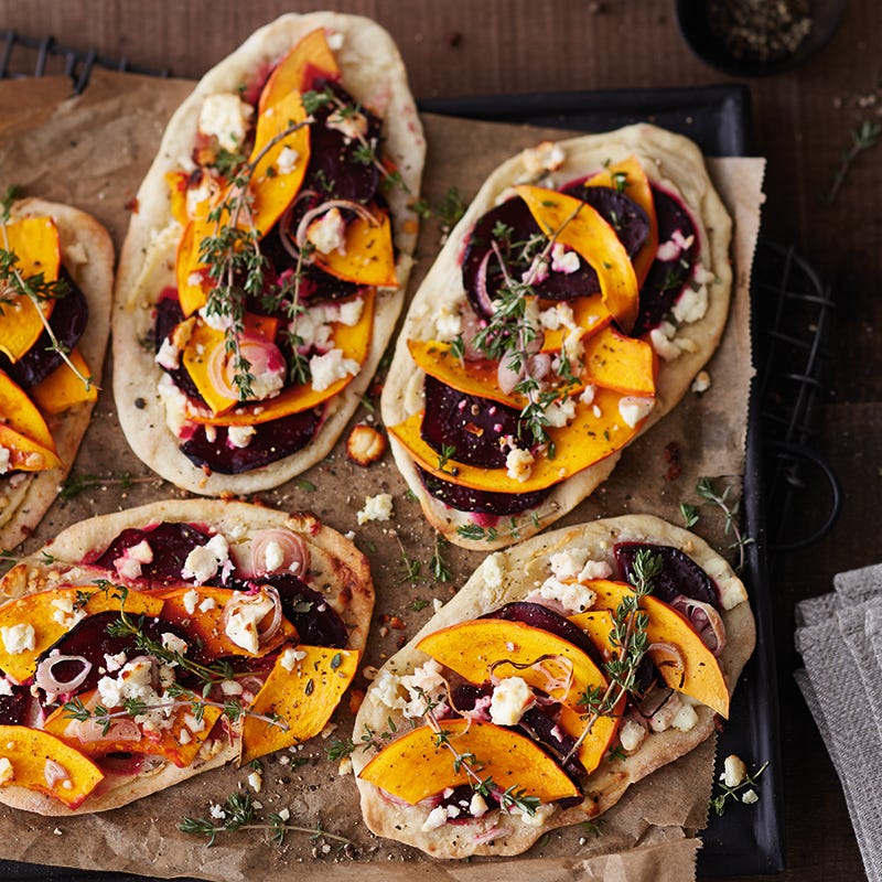 Foto van Platbrood met pompoen en feta door WW