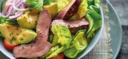 Ossenhaassalade met avocado