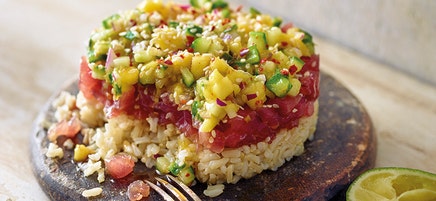 Tonijntartaar teriyaki