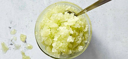 Green Tea–Honeydew Granita