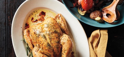 Roast chicken and vegetables Provençal