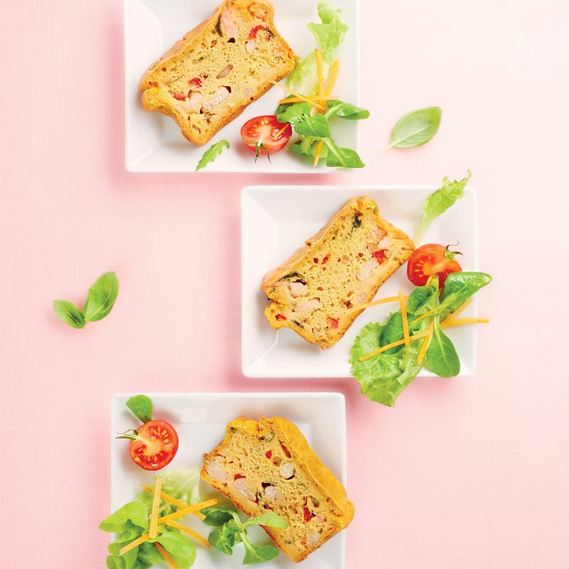 Photo de/du Cake aux crevettes et au basilic par WW
