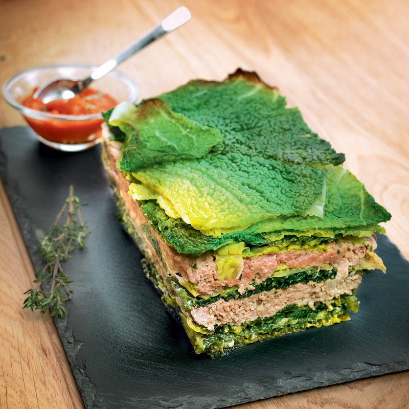 Millefeuille de chou au bœuf