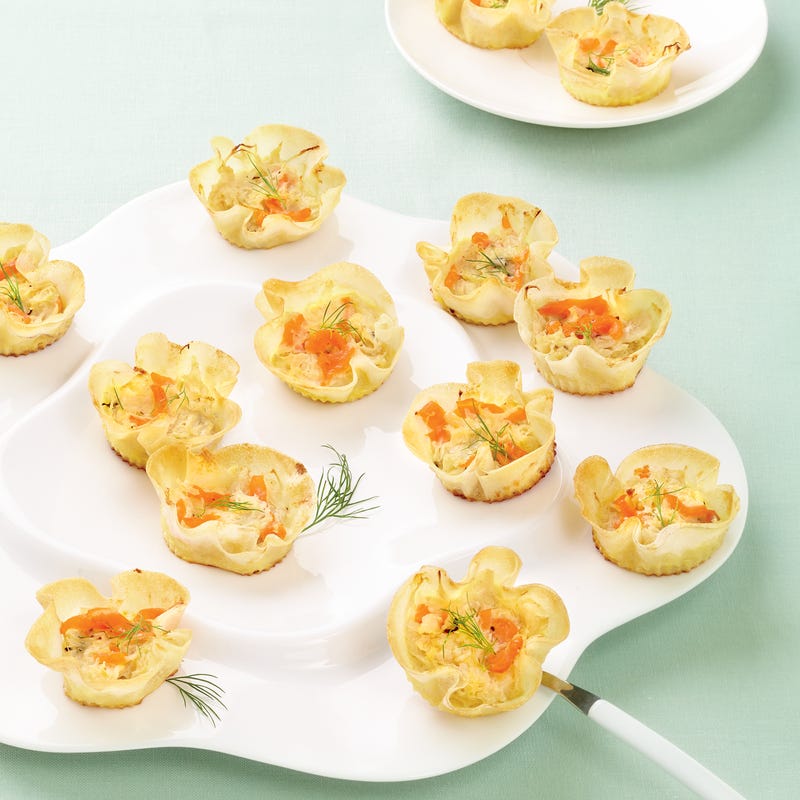 Photo de/du Mini-quiches à la choucroute et à la truite fumée par WW