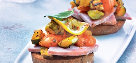 Bruschettas de courgettes