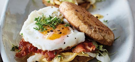 Toast œufs et bacon