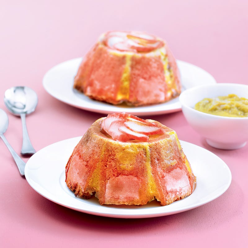 Charlottes à la rhubarbe à ma façon