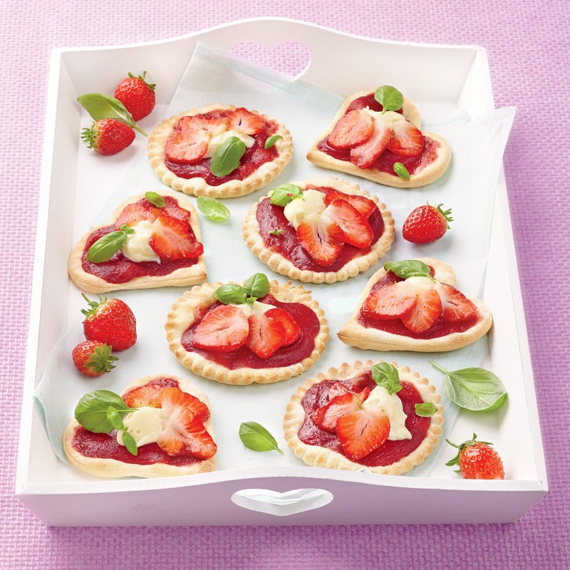 Photo de/du Pizzettes aux fraises et au chocolat blanc par WW